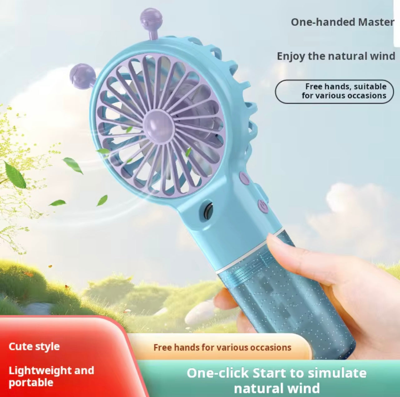 Hot Mini Portable Water Mist Fan Air Cooler USB Charging ā¢Fan Handheld Small Fan