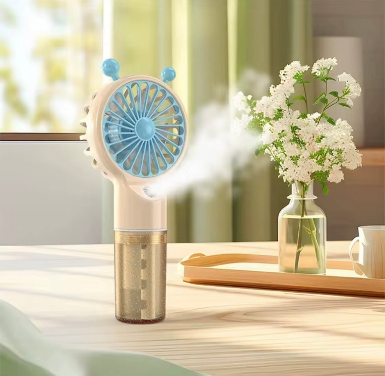 Hot Mini Portable Water Mist Fan Air Cooler USB Charging •Fan Handheld Small Fan