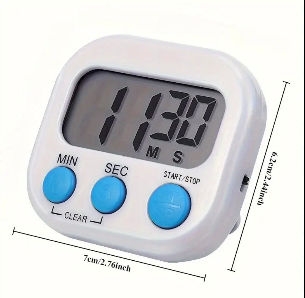 مؤقت مطبخ متعدد الوظائف – لا يحتاج إلى بطارية