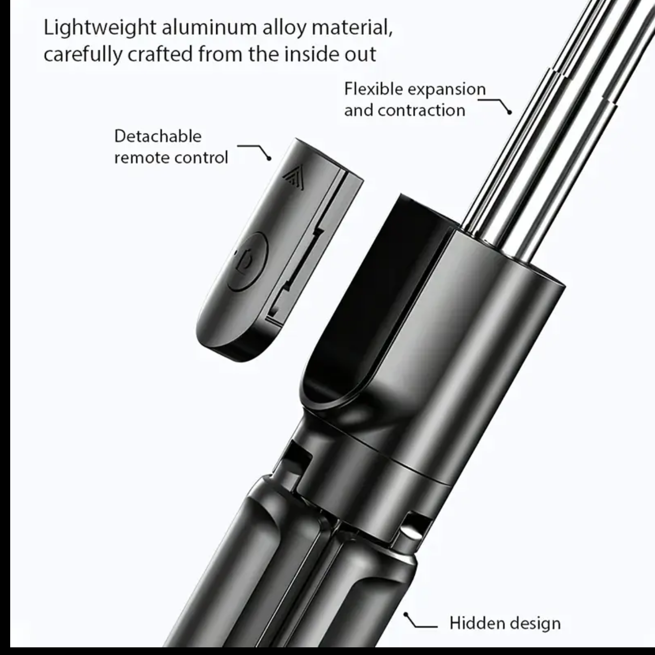 Wireless Selfie Stick & Tripod – Telescopic Mobile Phone Stand