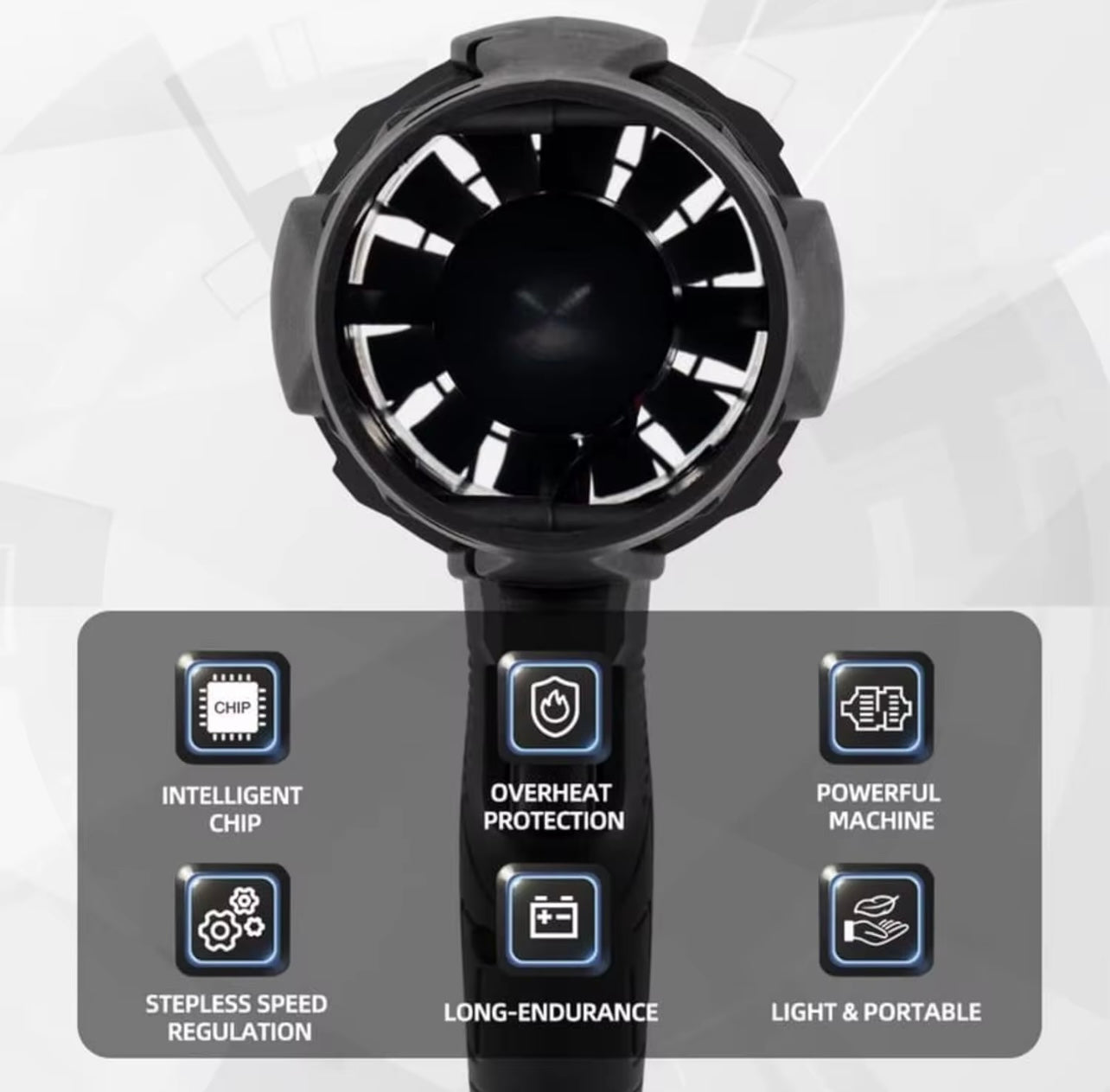 Turbo Jet Portable Cordless Air Blower Super Power Dryer with Stepless Speed Regulation Violent Dryer