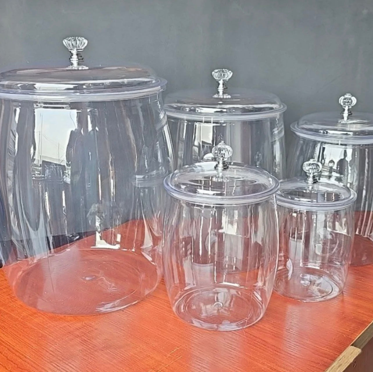 جرة تخزين الطعام الأكريليك الأنيقة - Okka Online