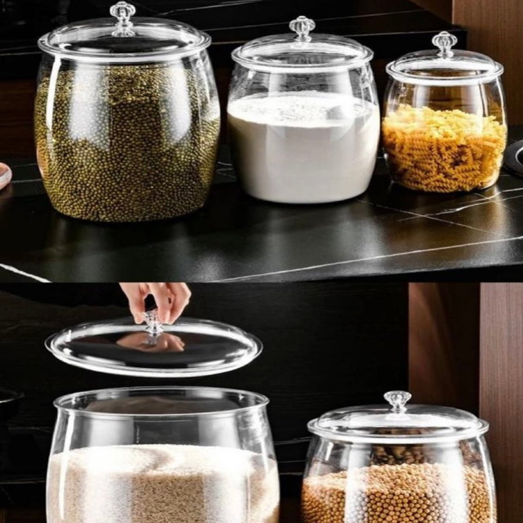 جرة تخزين الطعام الأكريليك الأنيقة - Okka Online
