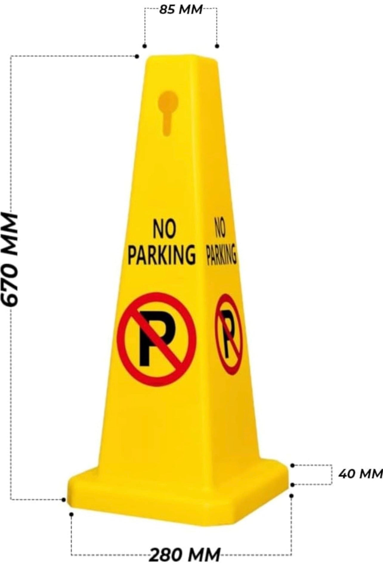No Parking Safety Cone – High Visibility Traffic Sign | Okka Online