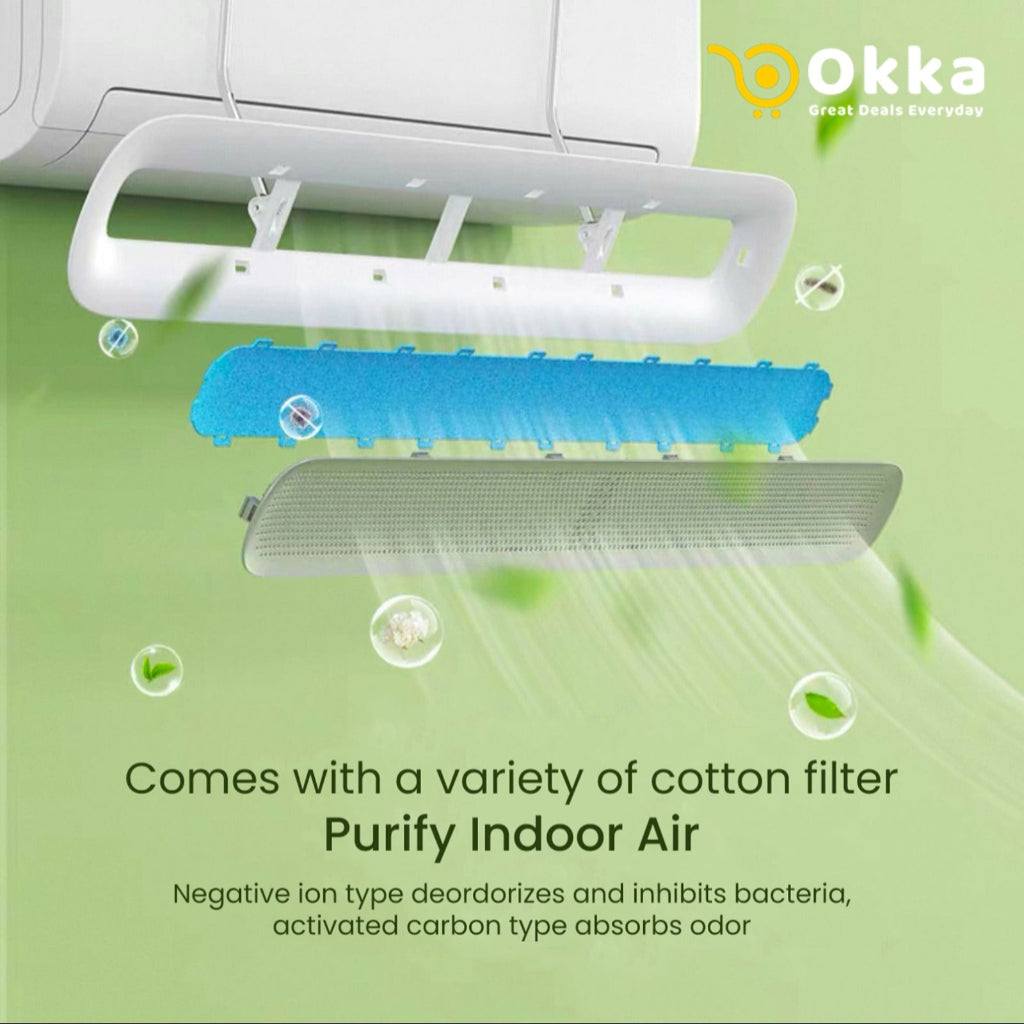 Ecoco Adjustable Air Conditioner Windshield โ Anti-Direct Blowing Deflector for Bedroom & Home Use