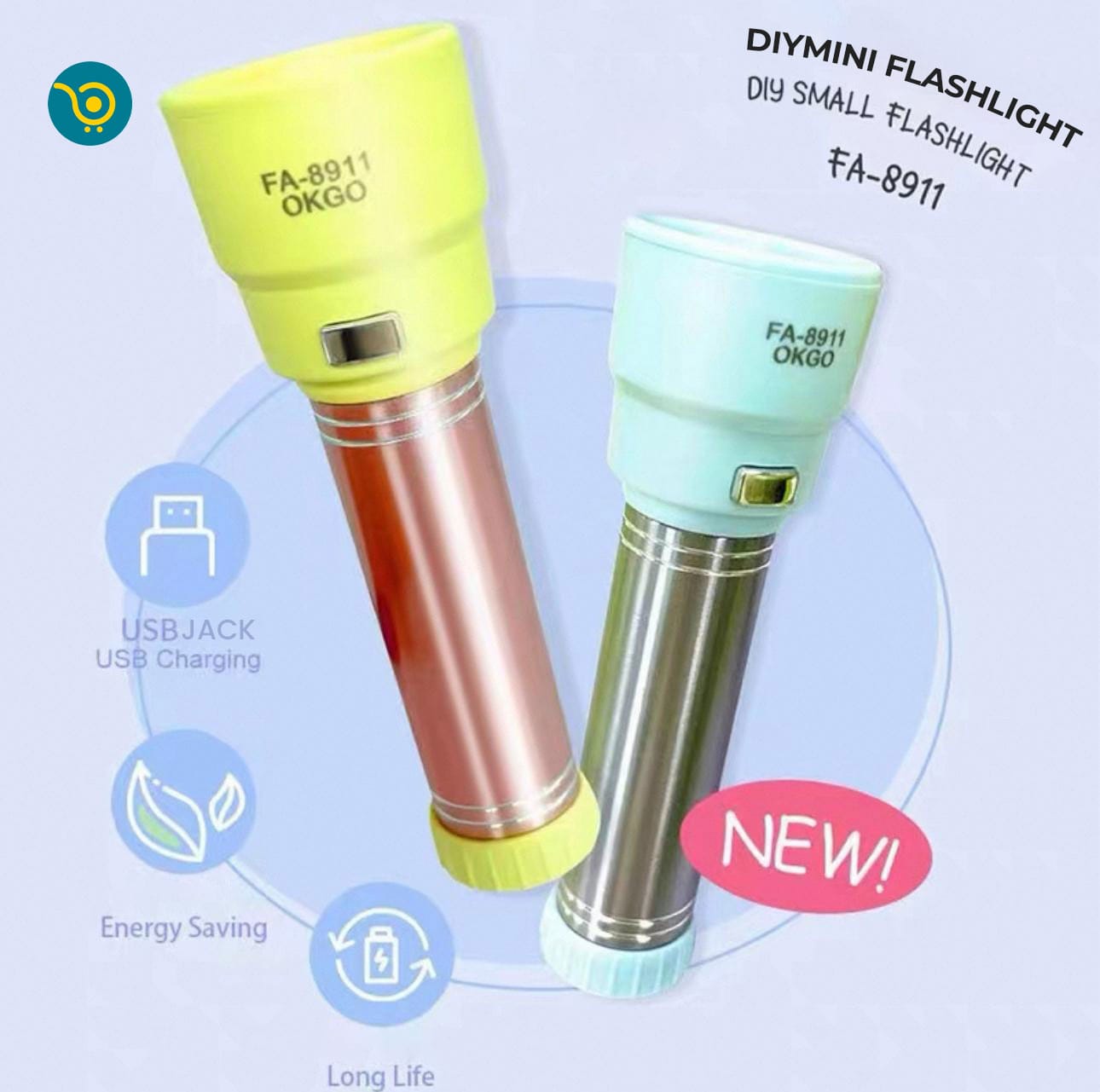 Mini Rechargeable LED Torch Light – Model FA-8911