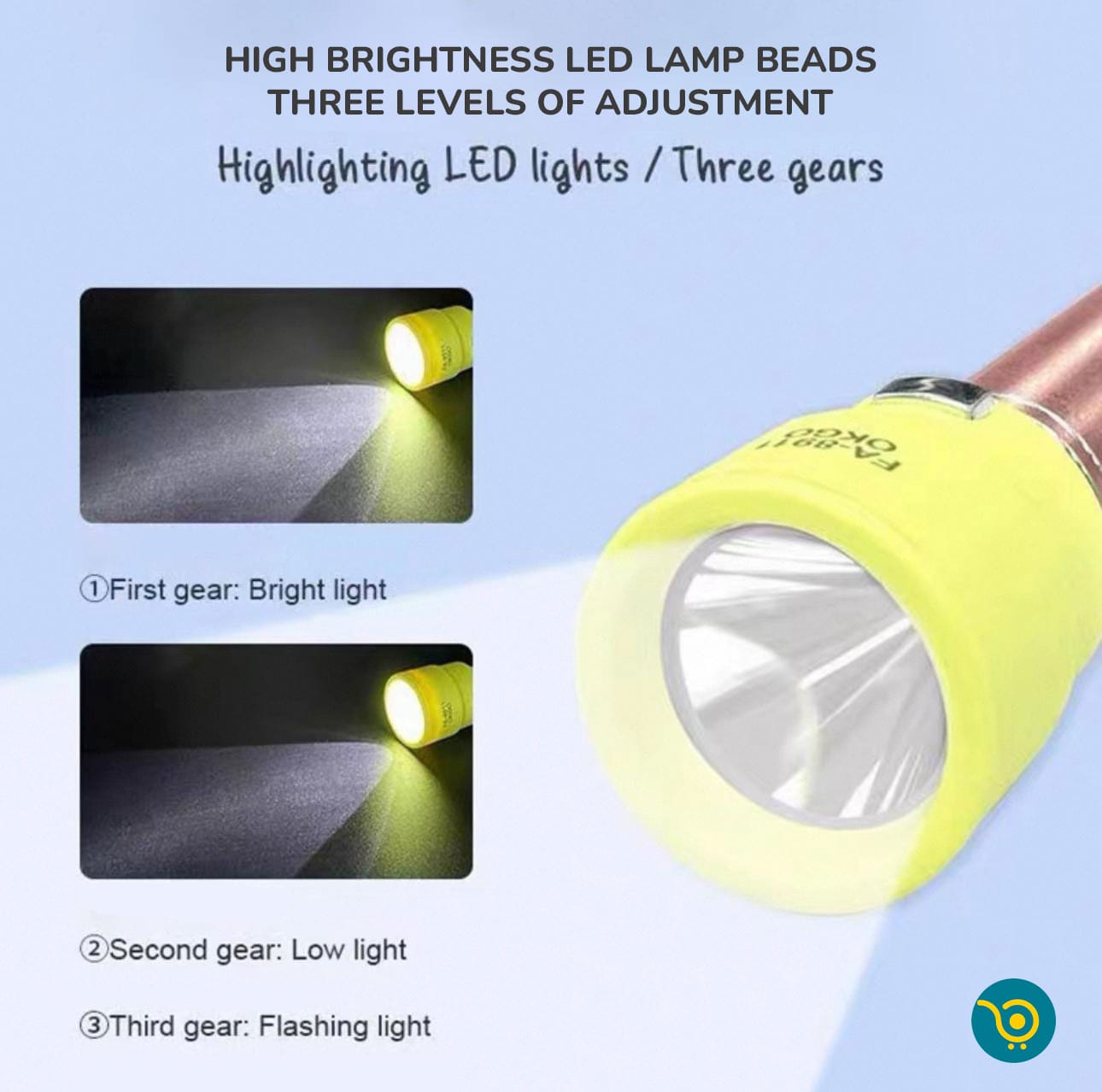 Mini Rechargeable LED Torch Light – Model FA-8911