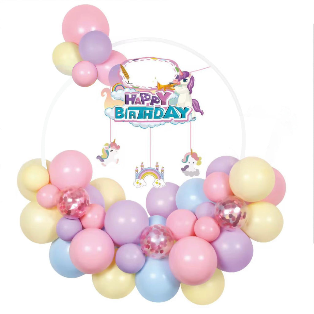 Happy Birthday Balloon Set 64 pcs Party Decoration Kids for Memorable Birthday Parties..