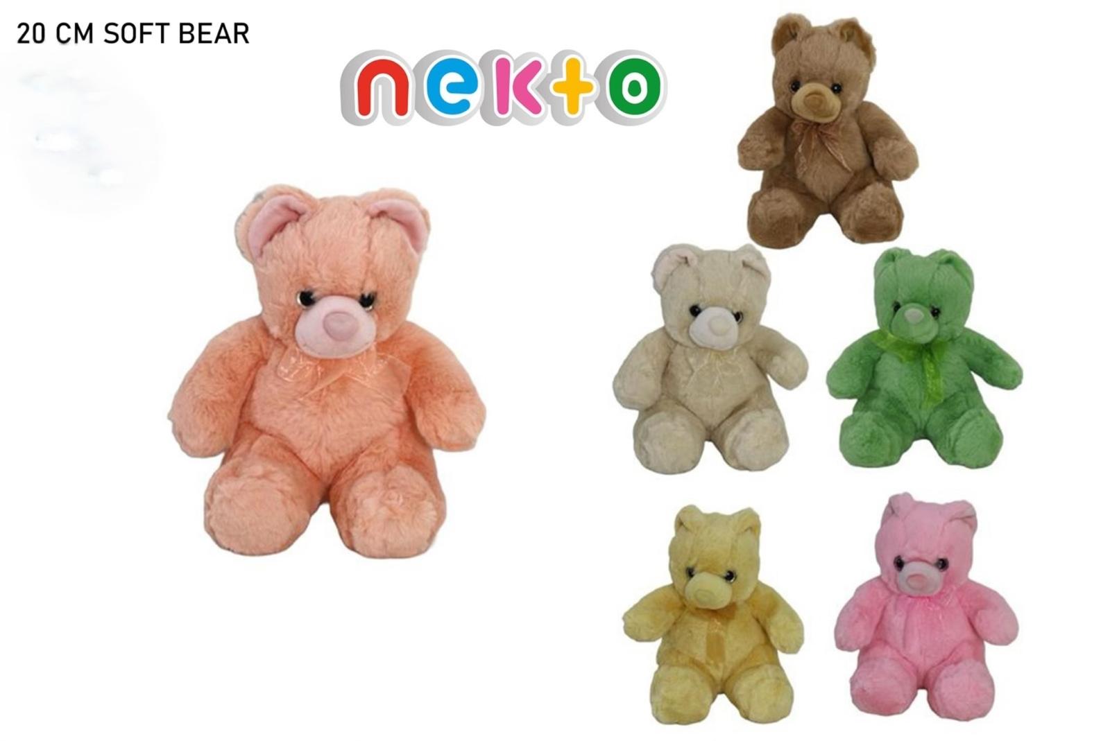 20 CM 6 Color Ultra-Soft Teddy Bear Plush Toy Animal Doll Playhouse Snuggle Buddy Adorable Gift for Family,Kids..