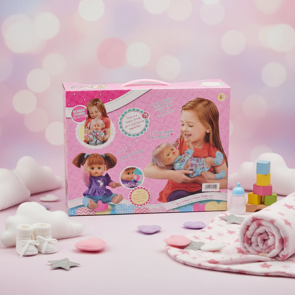 Smart Baby Doll Set – 30cm Interactive Doll with Accessories – Perfect Role Play Toy for Kids