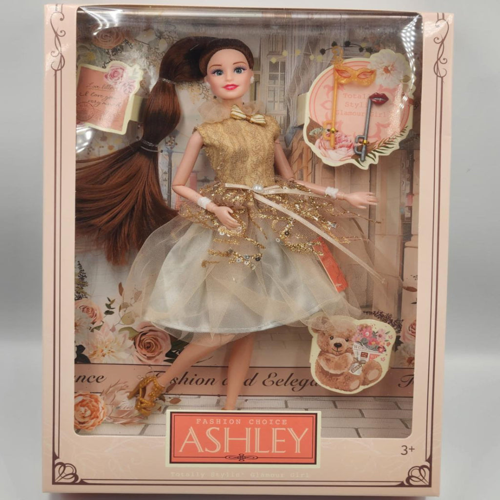 11.5 Inch Ashley Fashion Doll – Elegant Style Movable Joints Cute Doll for Girls