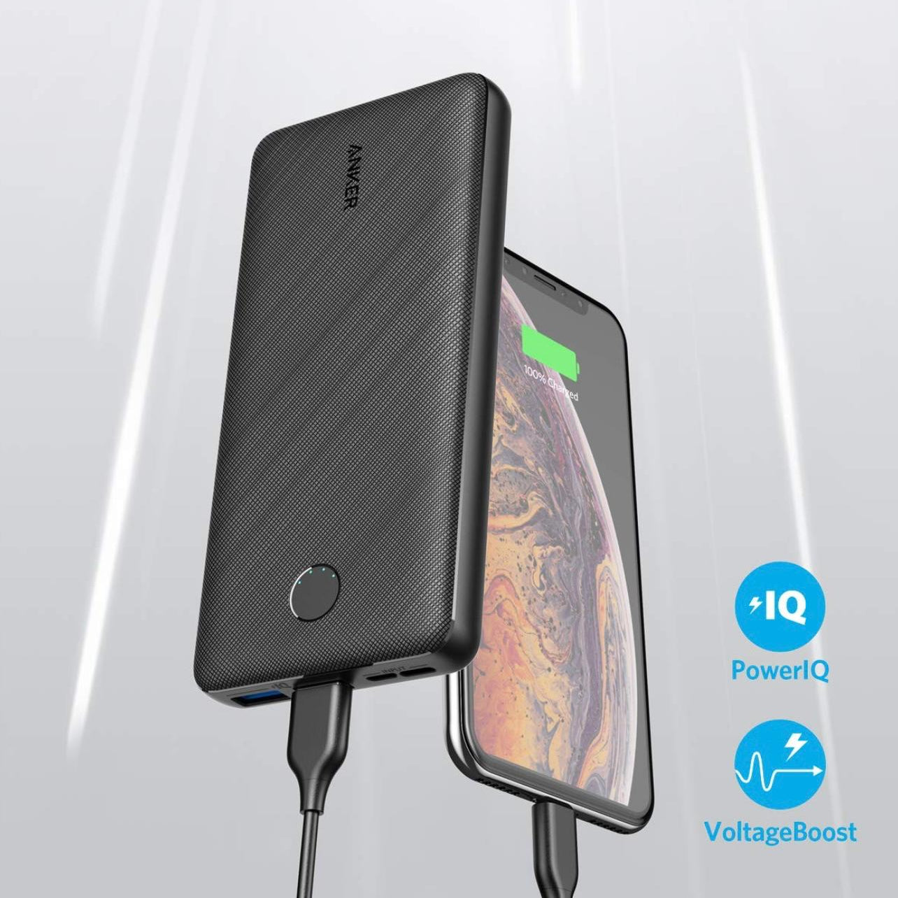 أنكر باور بانك 10000 مللي أمبير أسود A1229H12