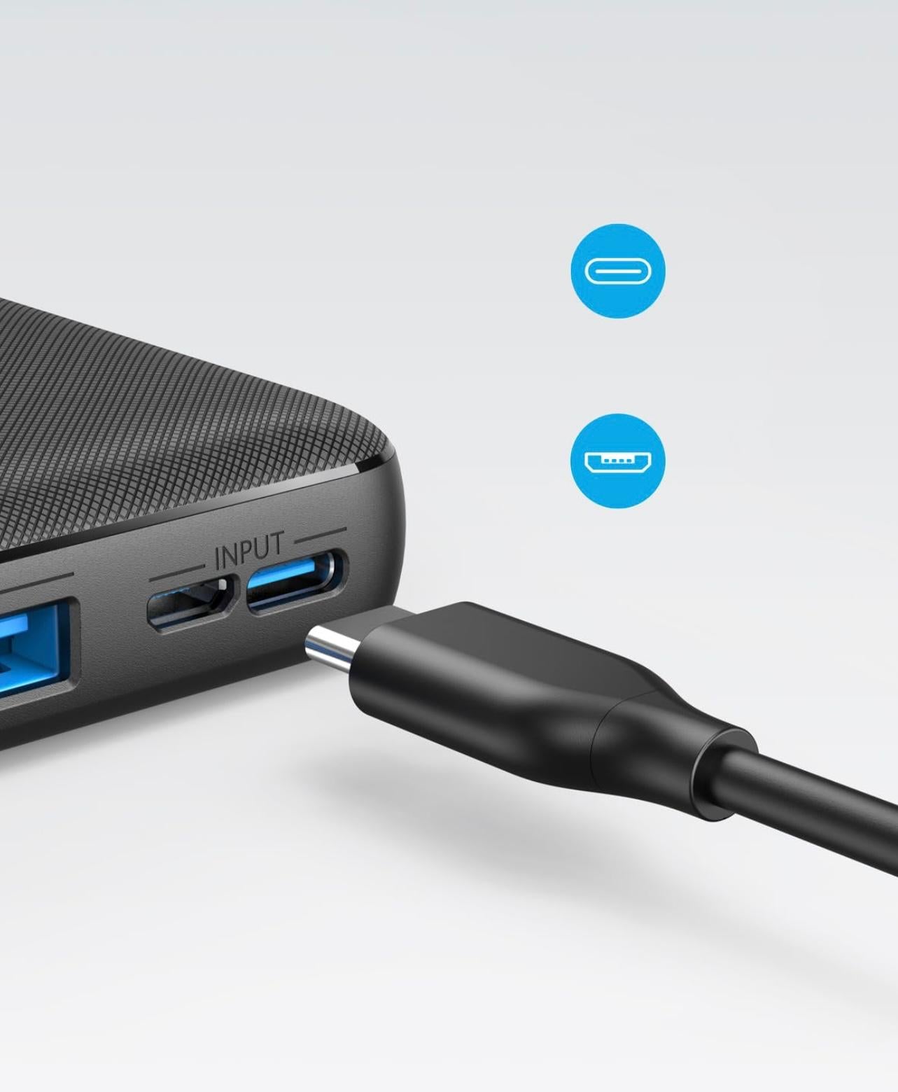 أنكر باور بانك 10000 مللي أمبير أسود A1229H12