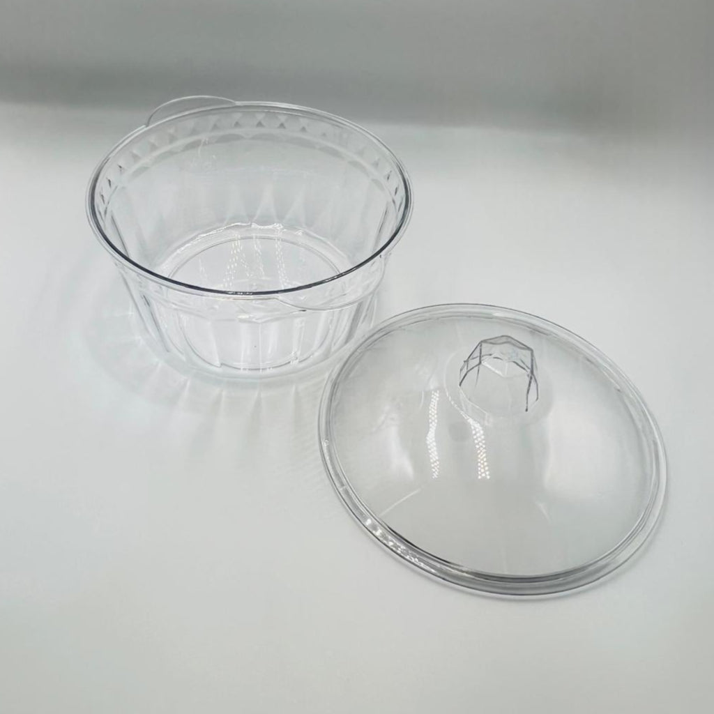 أوعية أكريليك مع أغطية