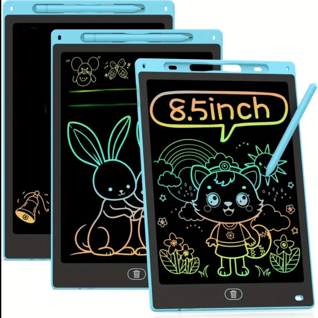 LCD Writing Tablet – Colorful Doodle Board for Kids (Reusable & Educational)