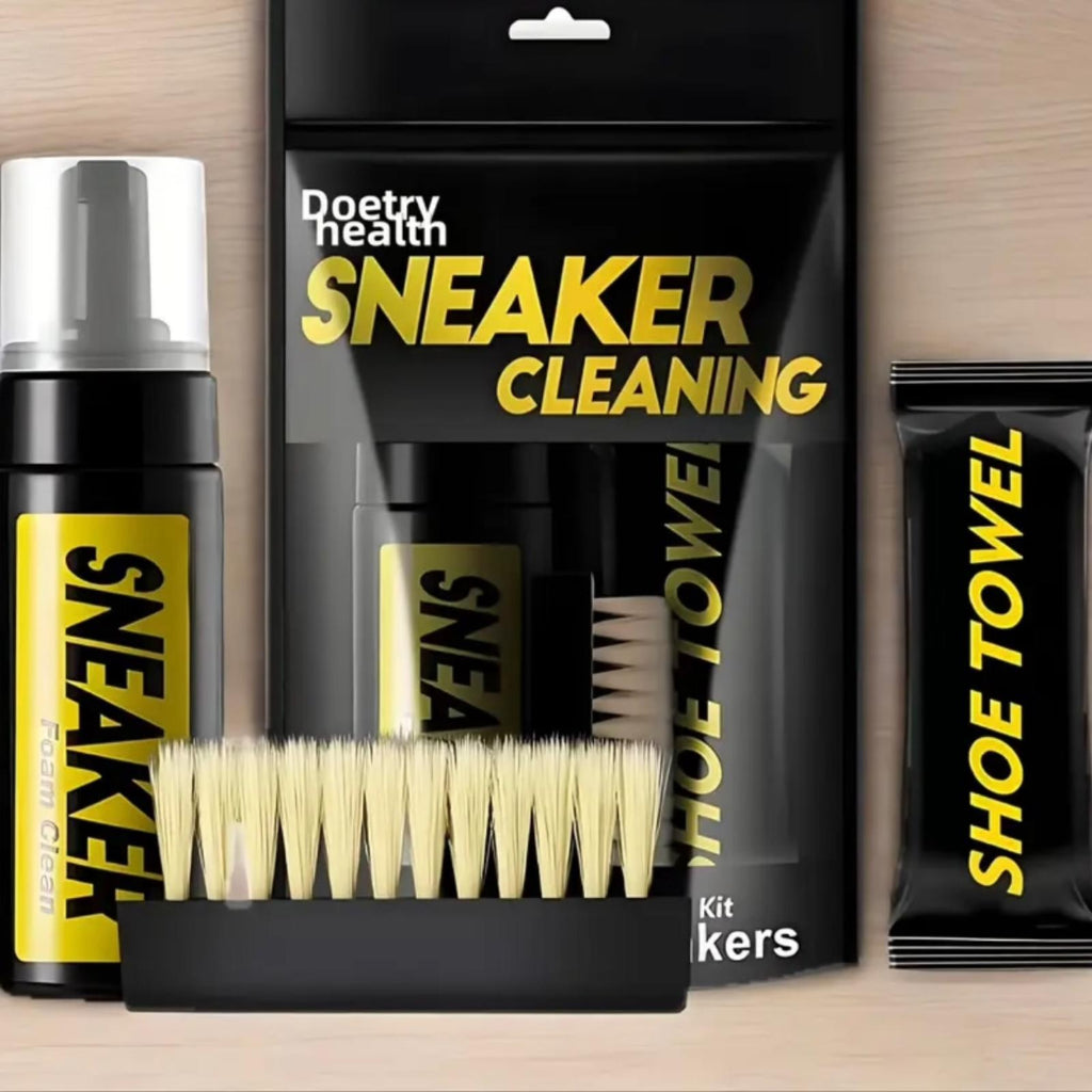 Sneaker Cleaning Kit – Complete Shoe Care Set with Foam Cleaner & Brush