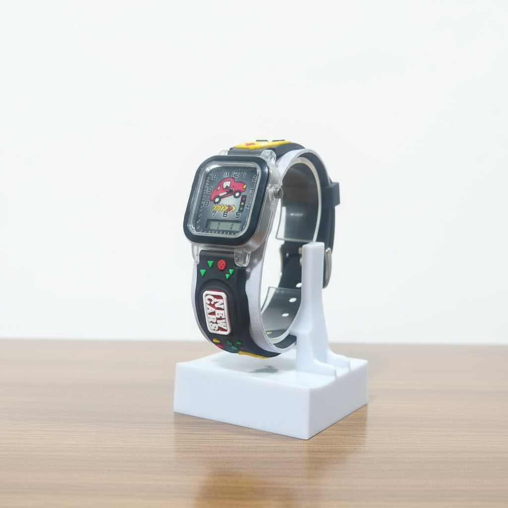 ساعة إضاءة للأطفال - ساعة يد ملونة بإضاءة LED للبنين والبنات