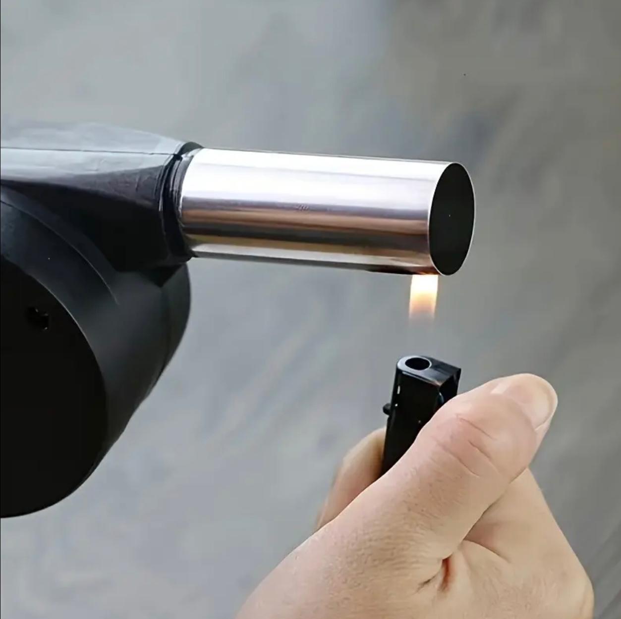 Manual Handheld Charcoal Starter Fan – High-Heat Resistant BBQ Blower