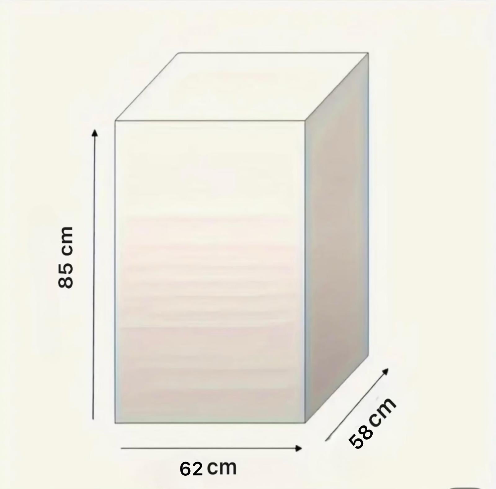 Waterproof PE Drum Washing Machine Cover – Front Load Dustproof Protector (Random Print)