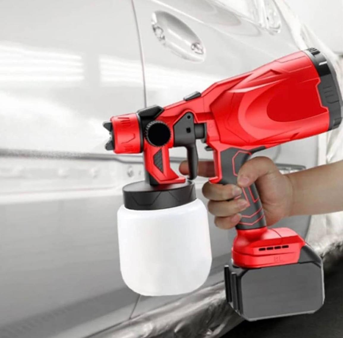 Cordless Electric Paint Sprayer Gun – 1000ml (48V 2 Battery Compatible)