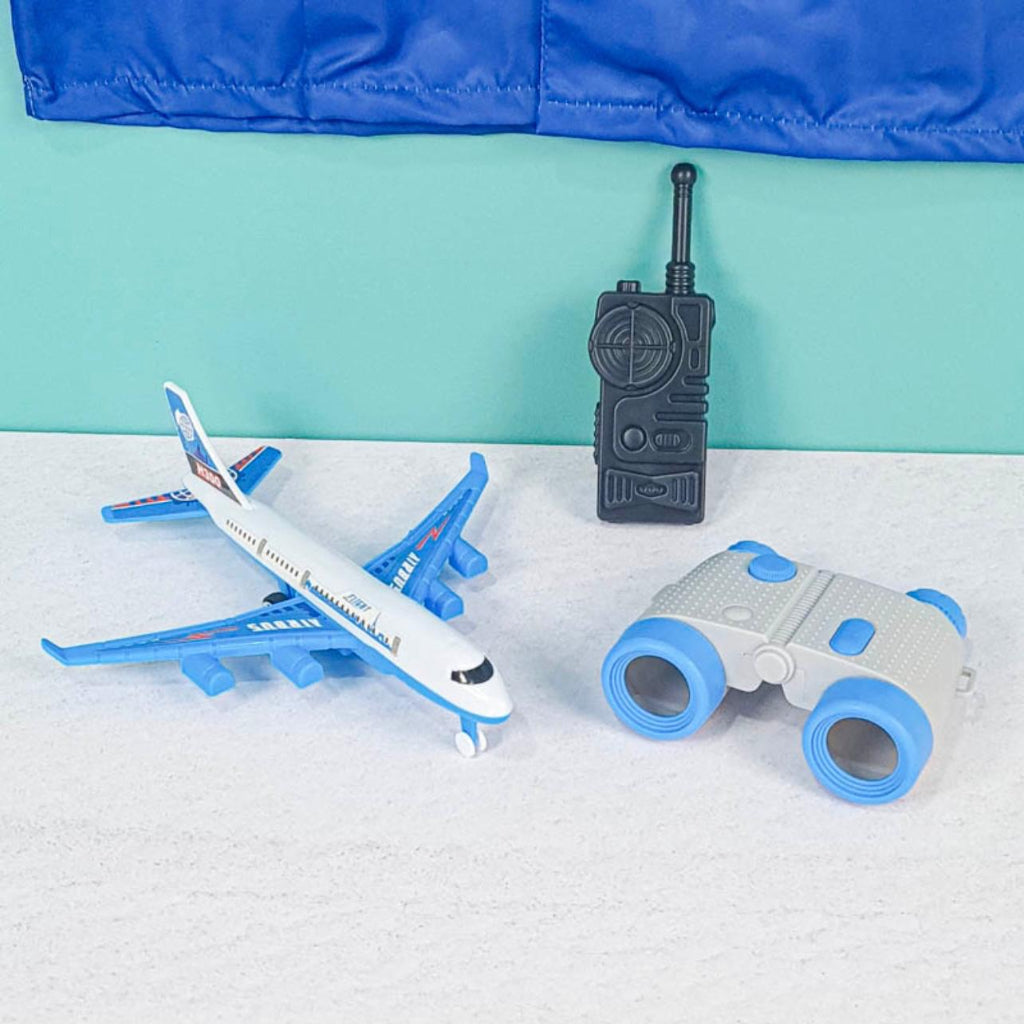 Kids Pilot Costume – 4-Piece Airline Captain Dress-Up Set