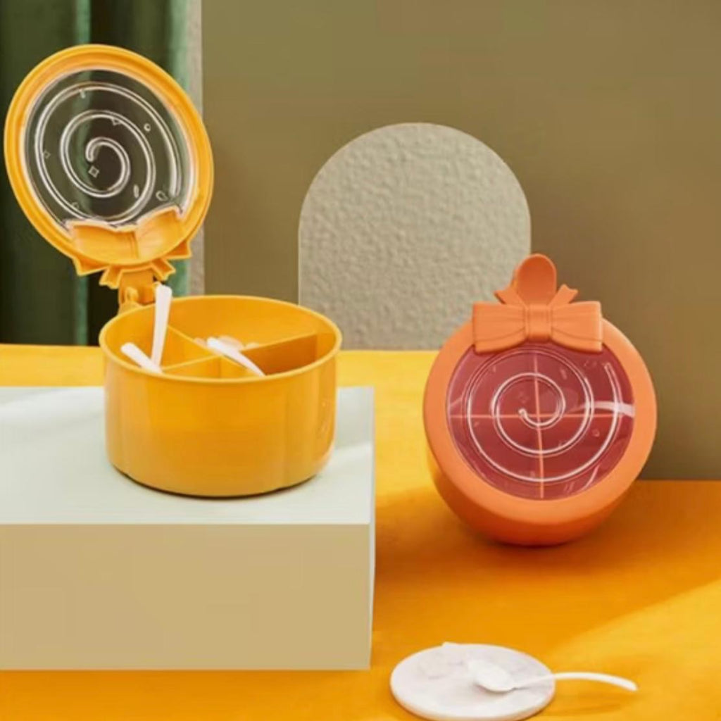 خزان توابل المطبخ المتكامل متعدد الشبكات – صندوق توابل منزلي بغطاء