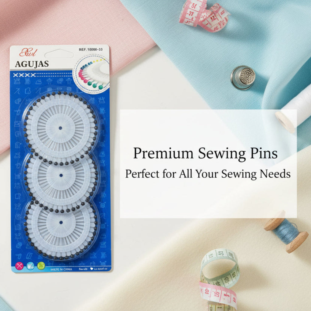 دبابيس مستقيمة لتحديد موضع خياطة القماش - دبابيس متعددة الألوان لؤلؤية وكلاسيكية باللون الأسود/الأبيض للخياطة والحرف اليدوية
