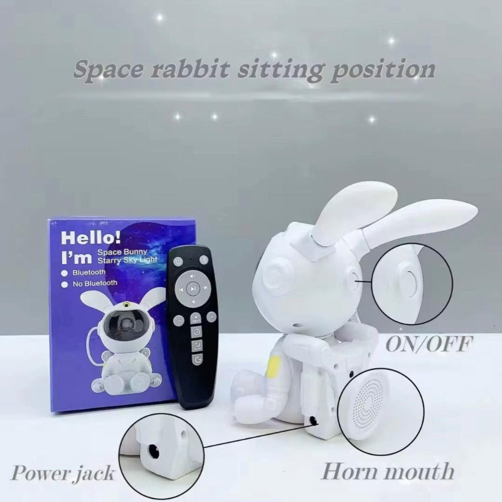 Modern Space Rabbit Star Projector Lamp