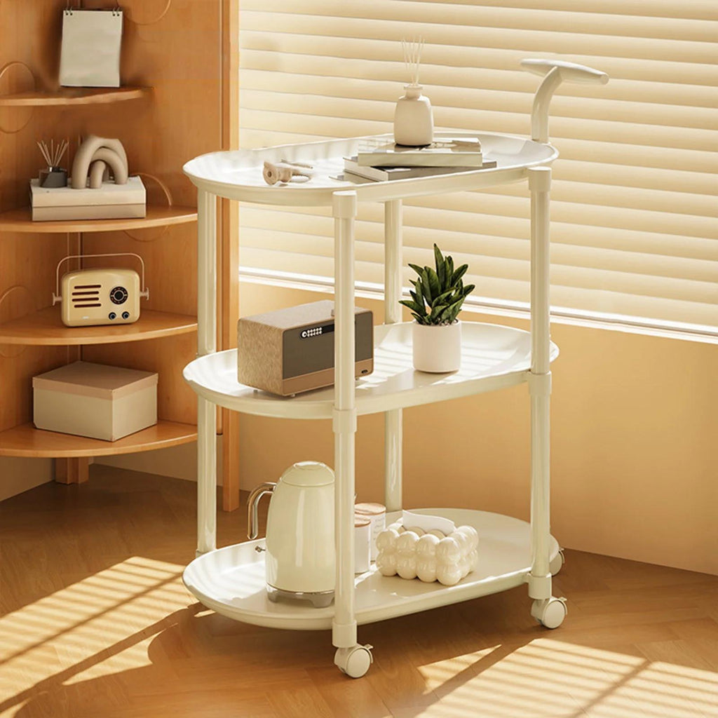 3-Tier Rolling Utility Cart with Tabletop