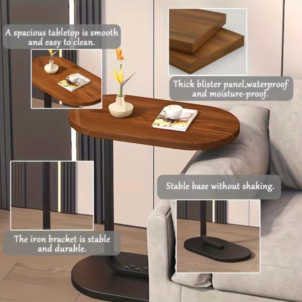 C-Shaped Sofa Side Table