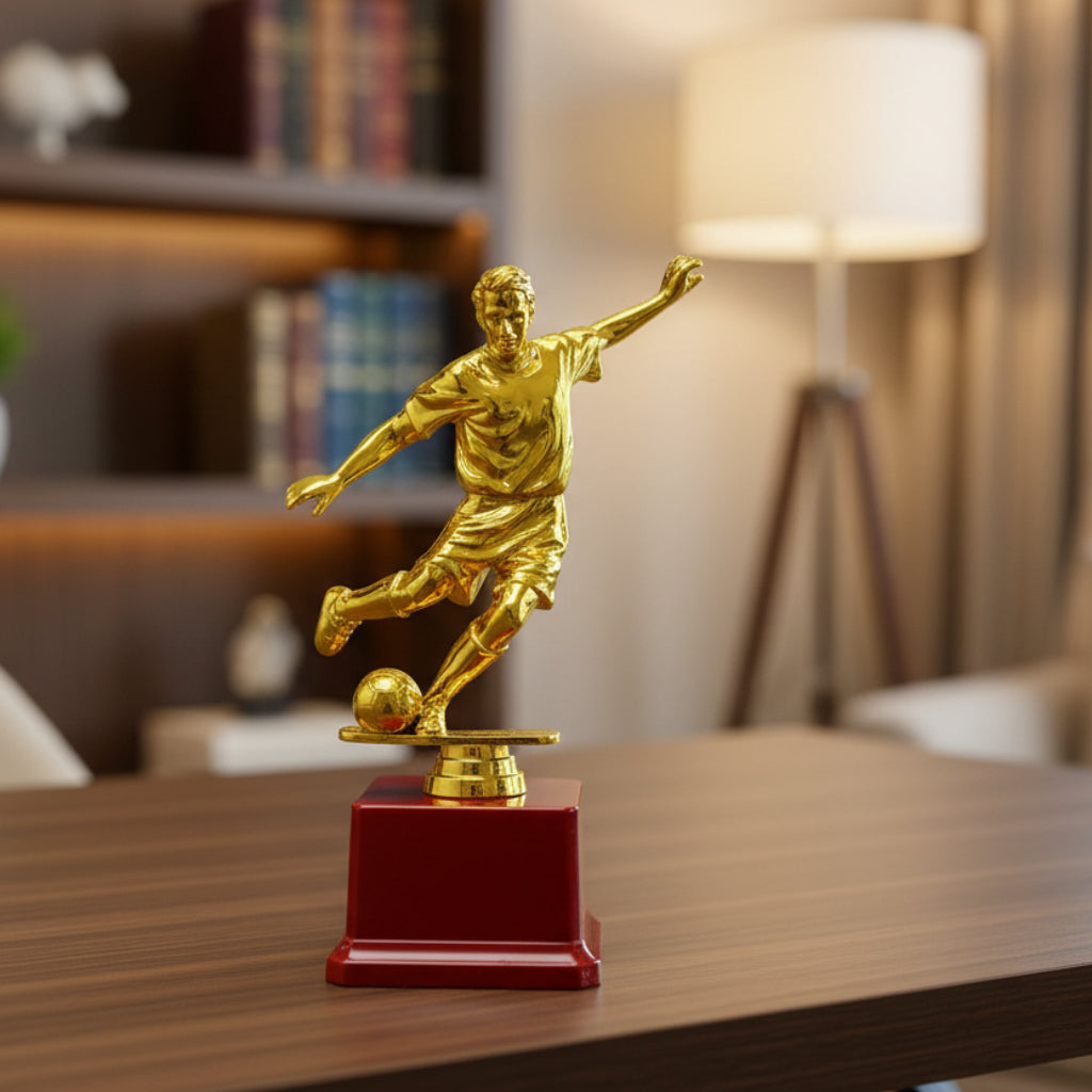 Football Player Trophy – Golden Soccer Athlete Award