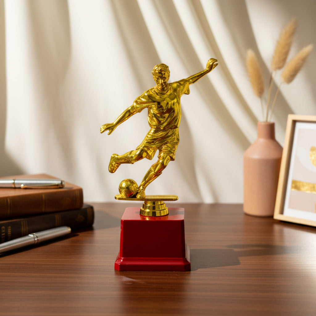 Football Player Trophy – Golden Soccer Athlete Award