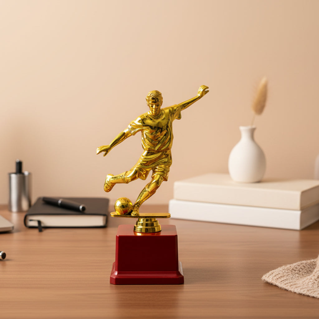 Football Player Trophy – Golden Soccer Athlete Award