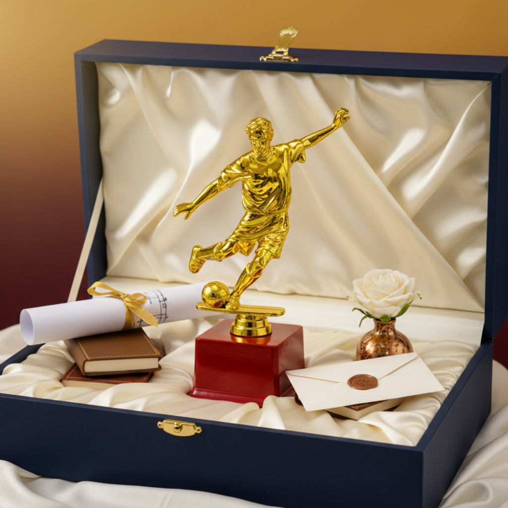 Football Player Trophy – Golden Soccer Athlete Award