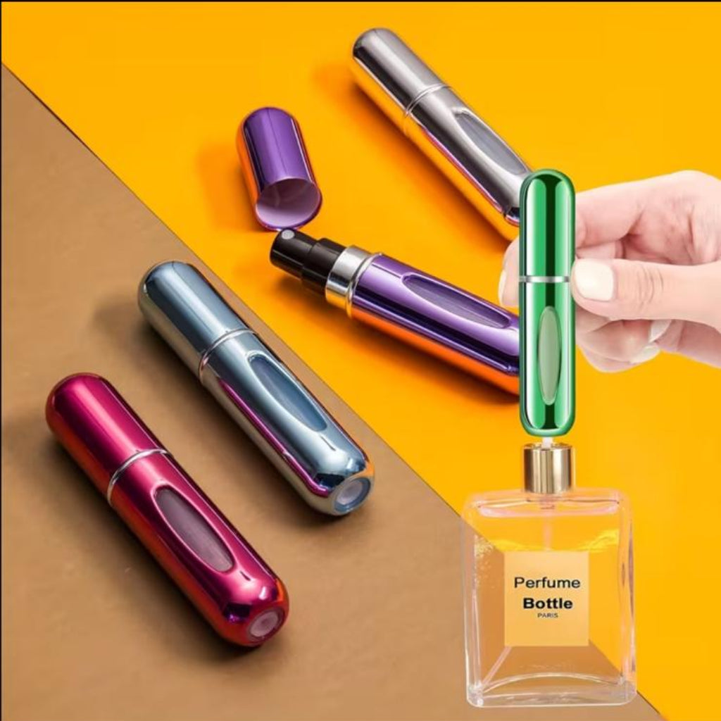 1 pc Portable Mini Perfume Spray Bottle – 5 ml, Refillable, Travel-Friendly