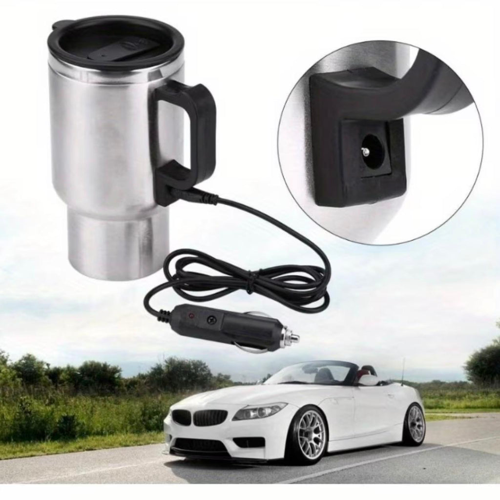 450ml Portable Stainless Steel Travel Mug – Electric Heating Cup