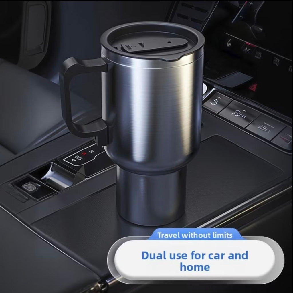 450ml Portable Stainless Steel Travel Mug – Electric Heating Cup