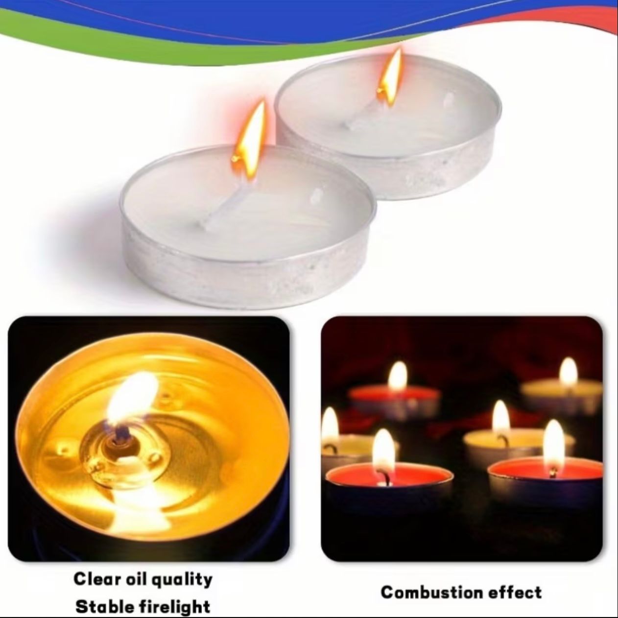 White Tea Light Candle – 50 Pieces