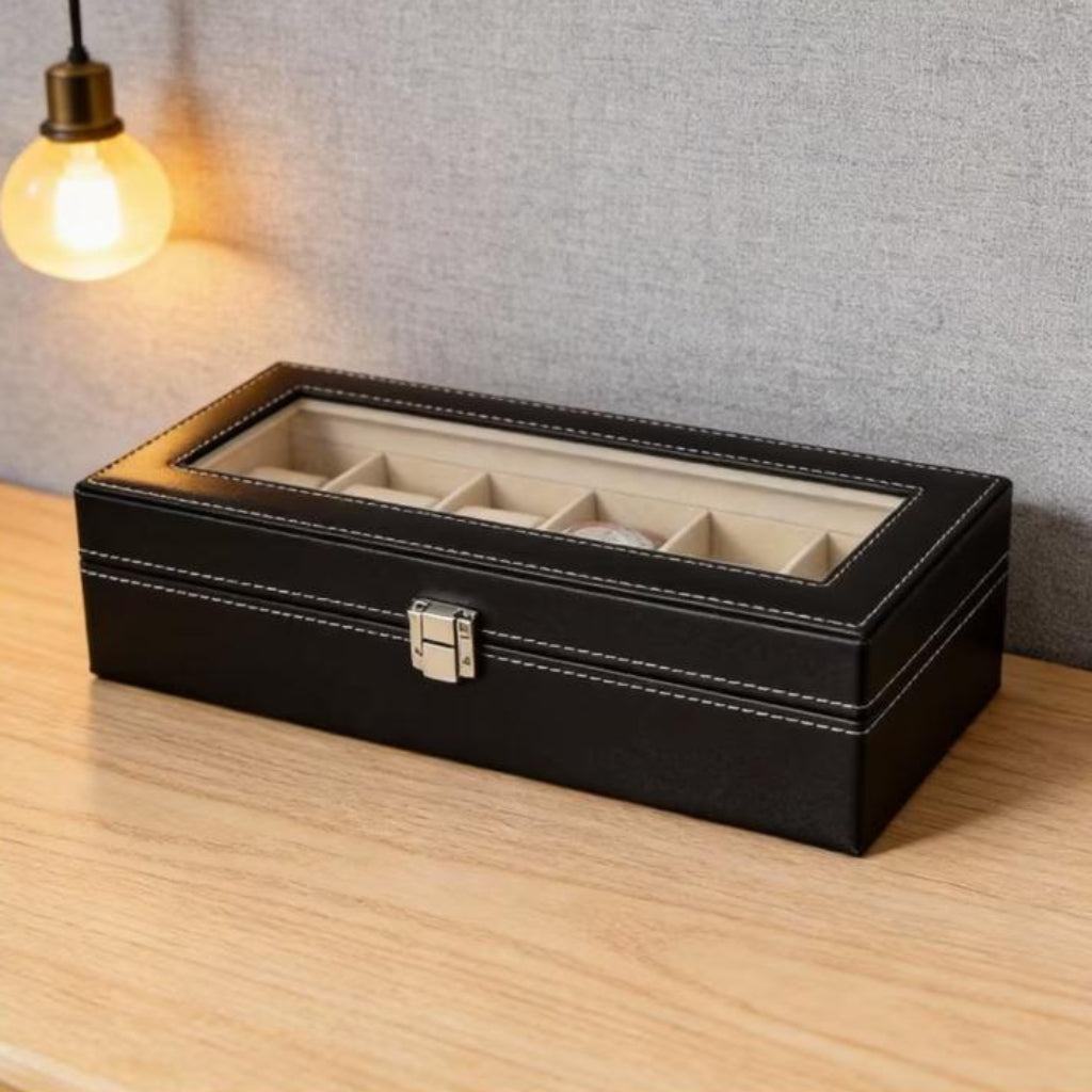 Upgraded Thick Watch Storage Box – Multi-Layer Organizer