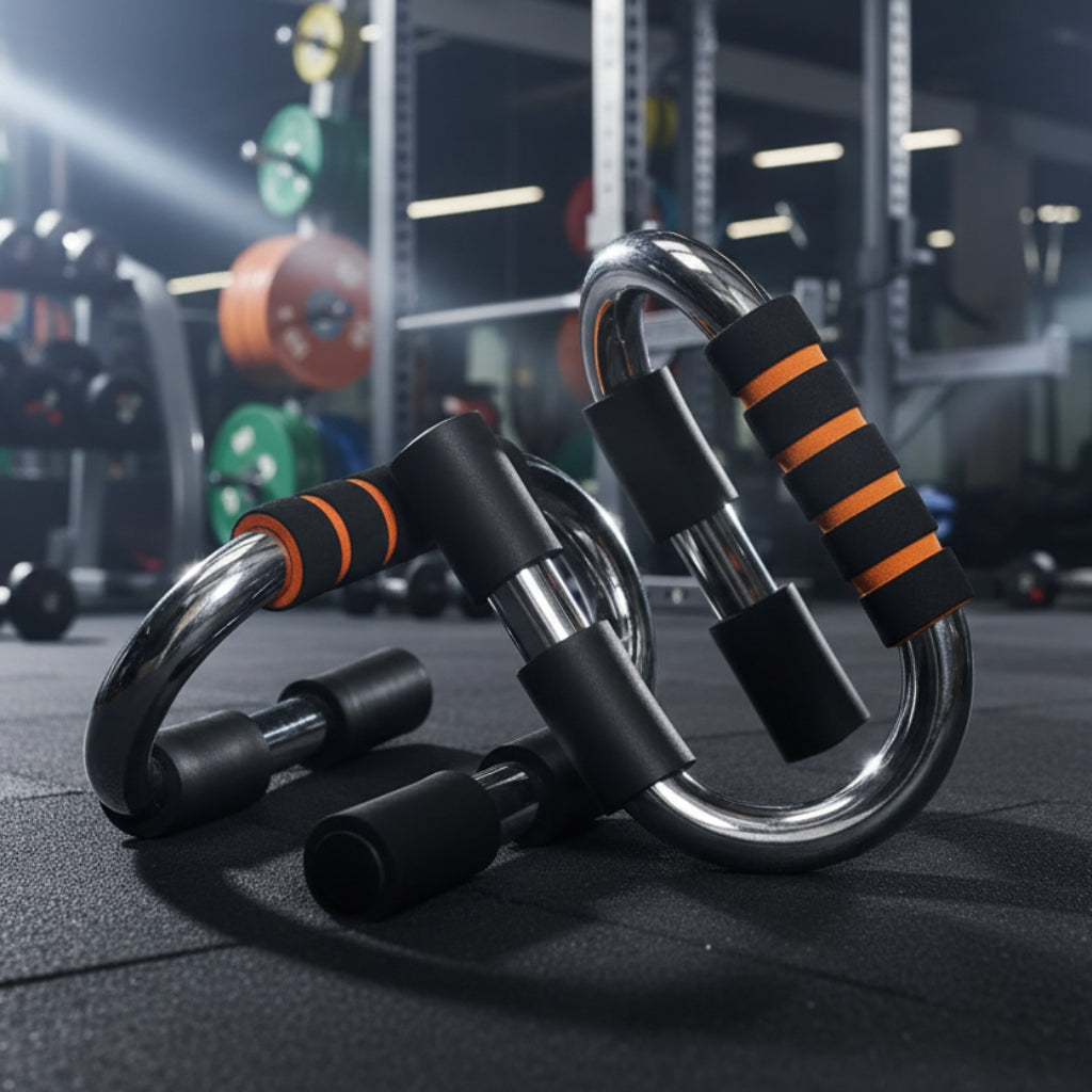 Push-Up Bars – Arms & Shoulder Training Exercise Stands with Non-Slip Foam Handles (Pair)