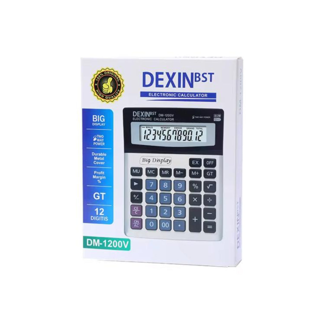 12-Bit Large Desktop Scientific DM1200V Calculator
