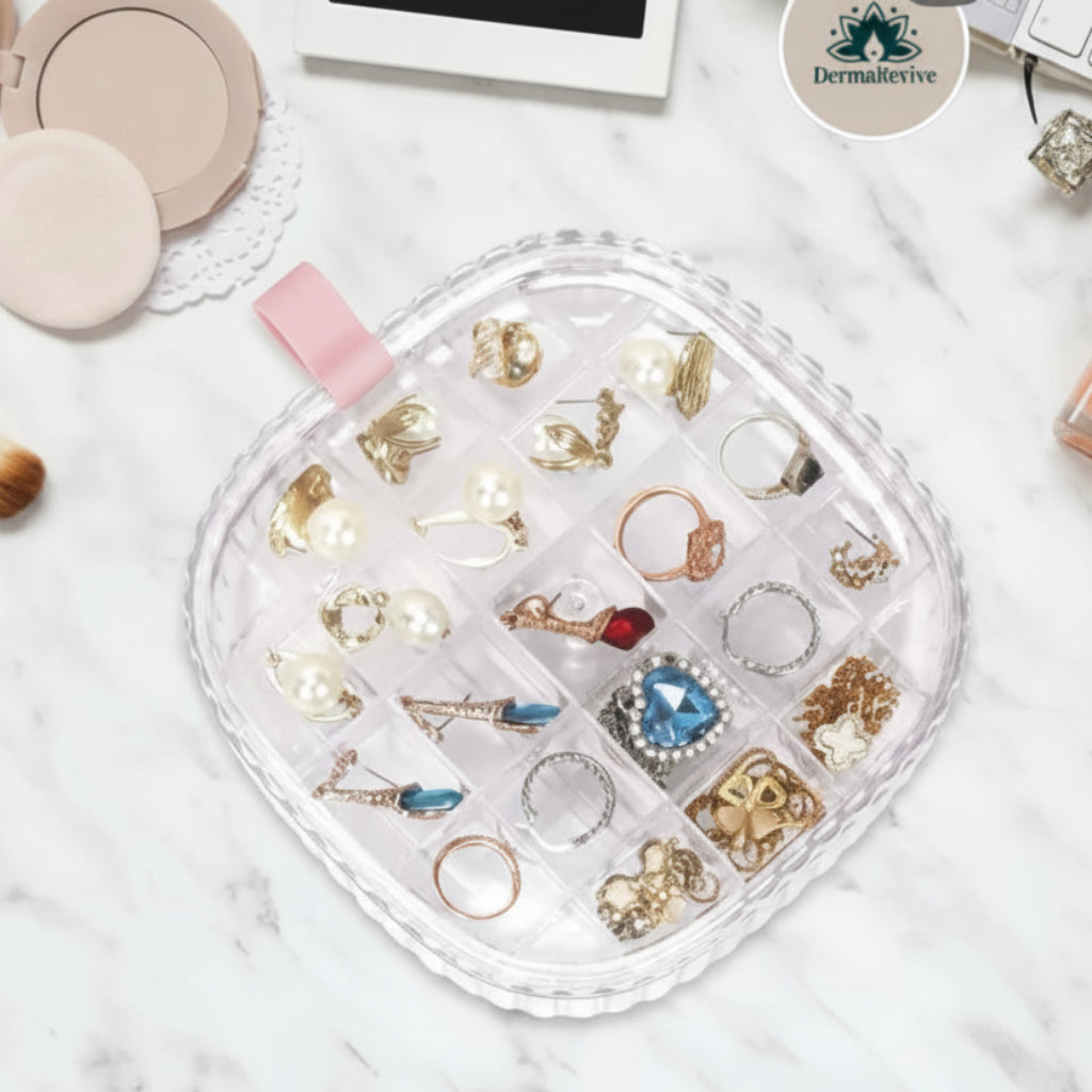Jewelry Box – Single-Layer Storage for Earrings, Rings, Necklaces & Bracelets