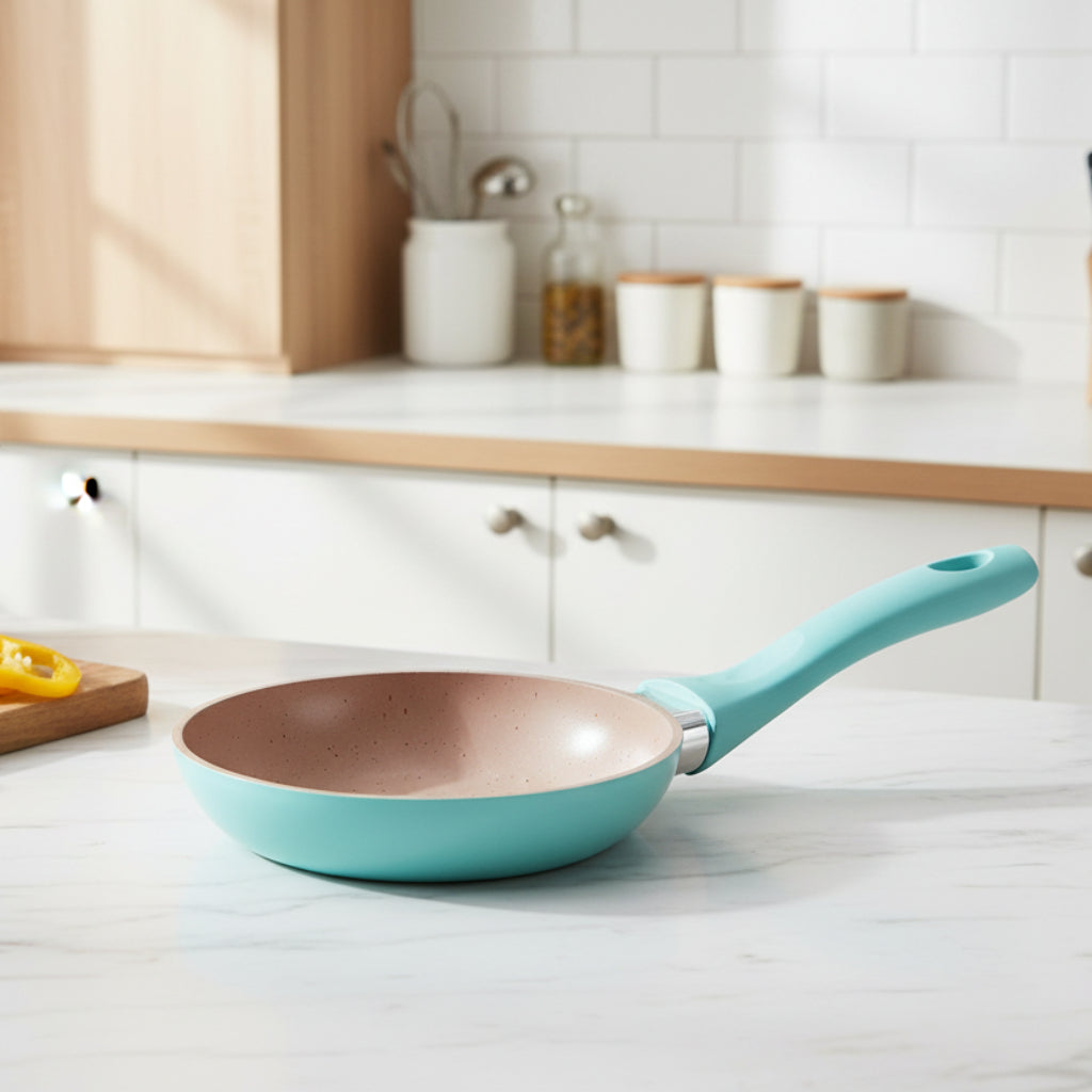 Non-Stick Small Frying Pan, 14cm Non-Stick Frying pan - Suitable for Gas Stoves, Induction Cookers,Easy to Clean.