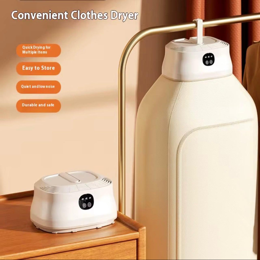 Portable Electric Clothes Dryer – Foldable Travel Home Use