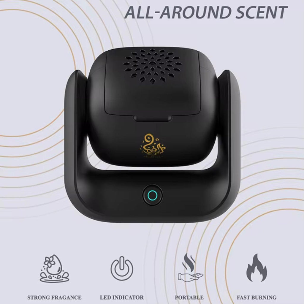 Rechargeable Mini Electronic Incense Burner – Portable Bukhoor Aroma Diffuser