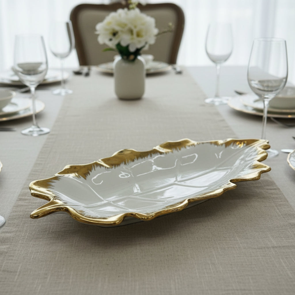 Ceramic Leaf Plate