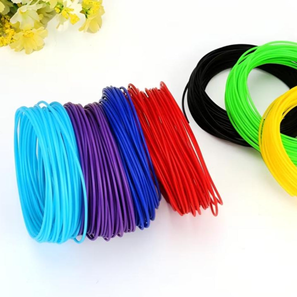 3D Pen PLA Filament Refill Pack – 10 Colors, 5M Each