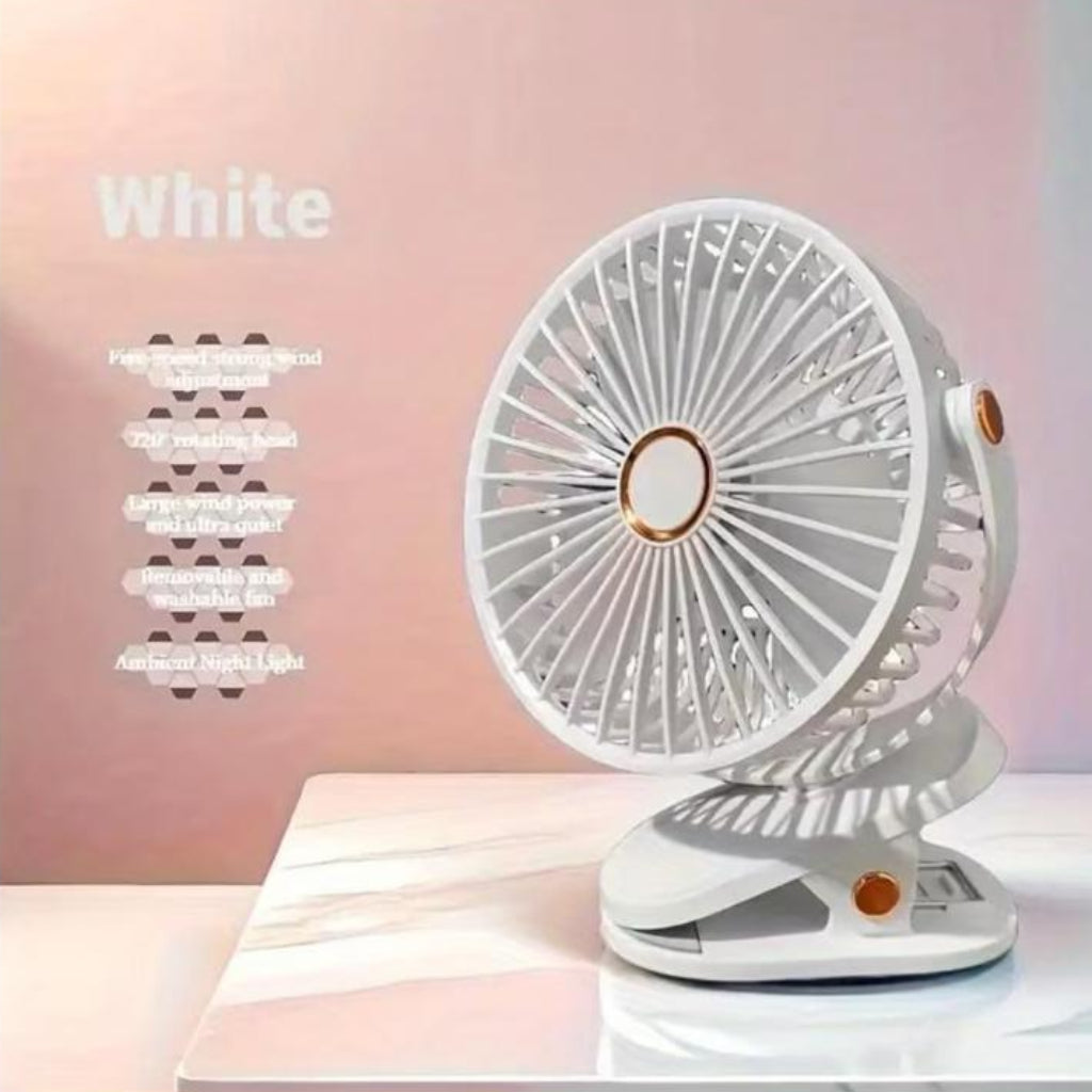 Portable USB Rechargeable Desktop Fan