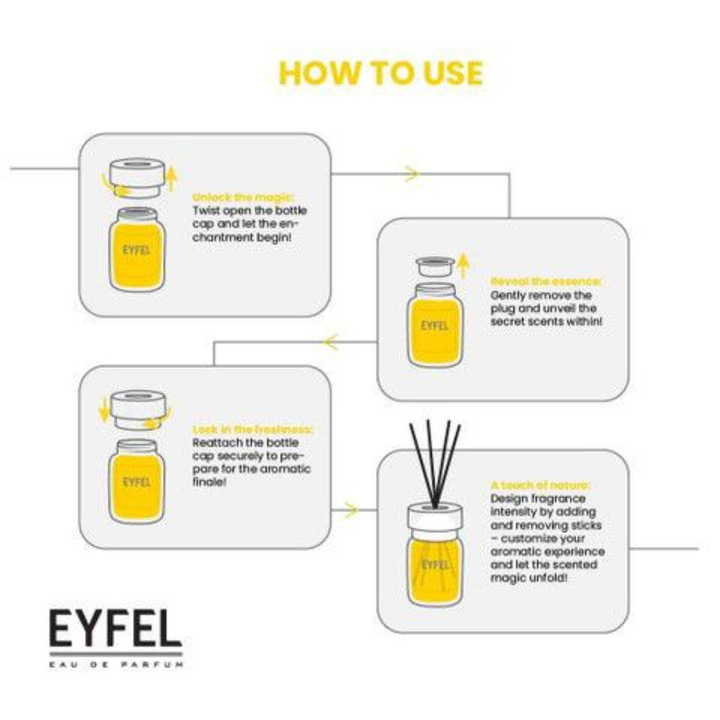 Eyfel Reed Diffuser – Mango Fragrance 120 ml