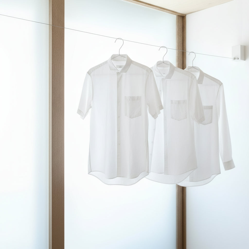 Retractable Clothesline Wall Mounted | Adjustable Laundry Drying Line for Indoor & Outdoor Use